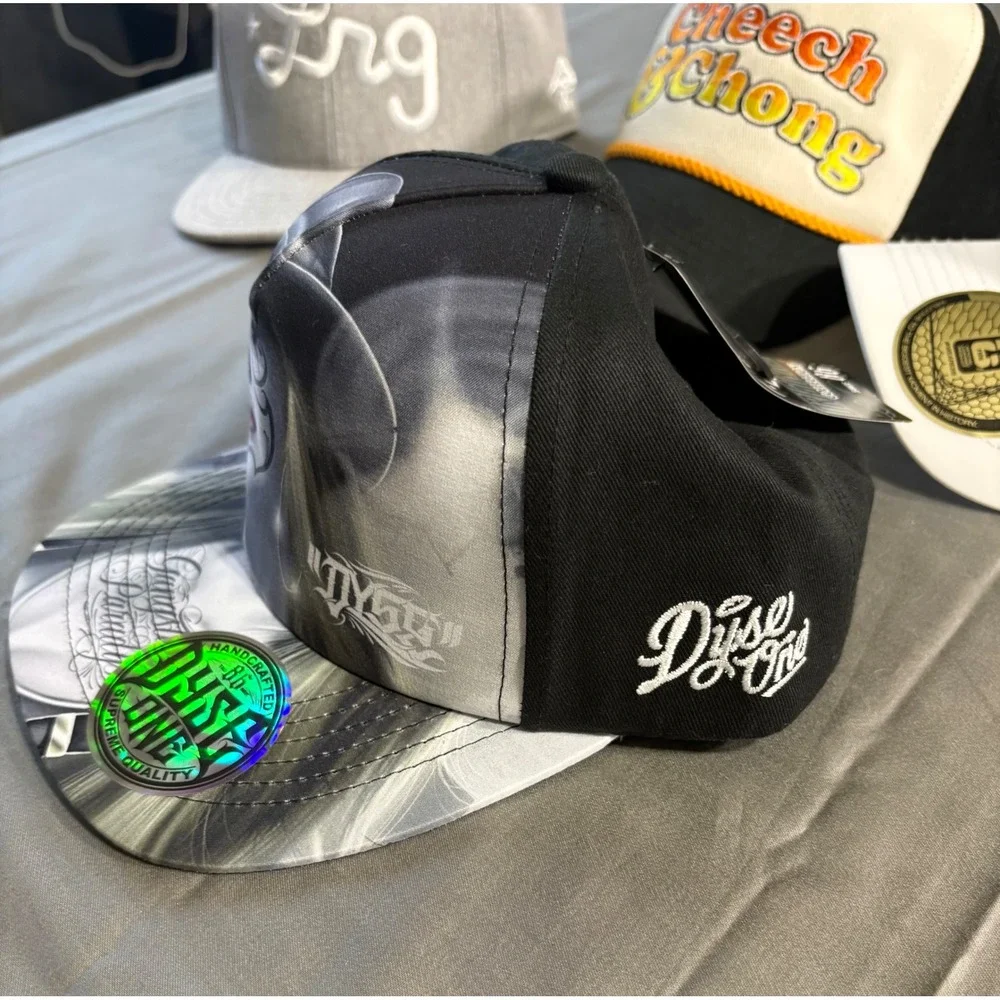 Dyse One Mens Snapback Hat Black Chicano Art Gangsta Paradise Ridin Low New Tag